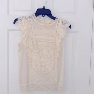 Anthropologie lace top